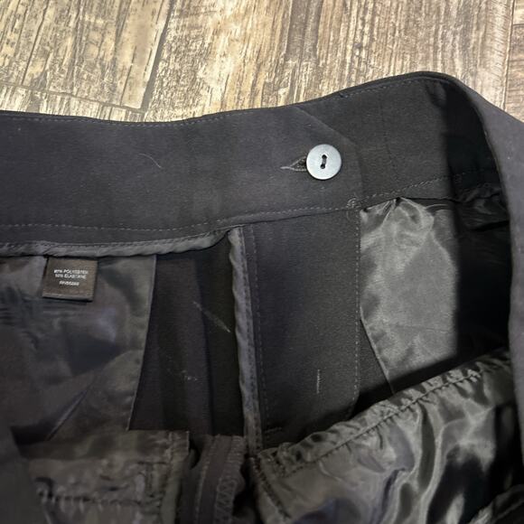 Express Black Pleated Cropped Dress Pants Size 4 Womens - Picture 7 of 7